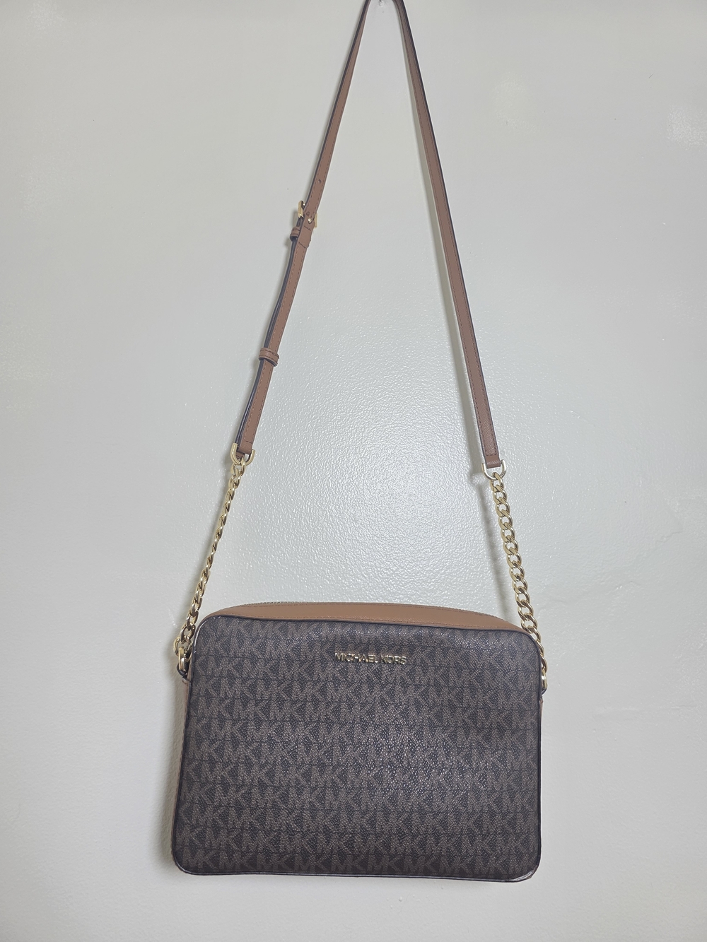 Michael Kors Brown Signature Crossbody Bag